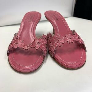 Coach Pink Flower Heels